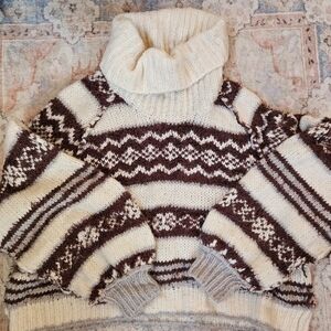 Free People Check Me Out Fair Isle Sweater